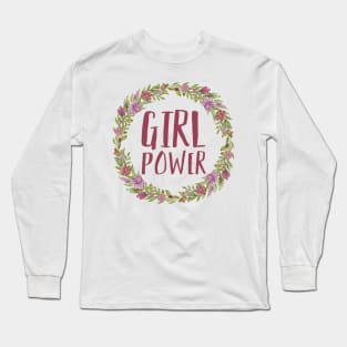 Girl Power - Floral 🌸 Long Sleeve T-Shirt